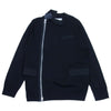 Sacai サカイ 21-25553M WOOL KNIT X SUITING JACKET ウール ニット スーティング 切替 ライダース ジャケット ブラック系 4【美品】【中古】