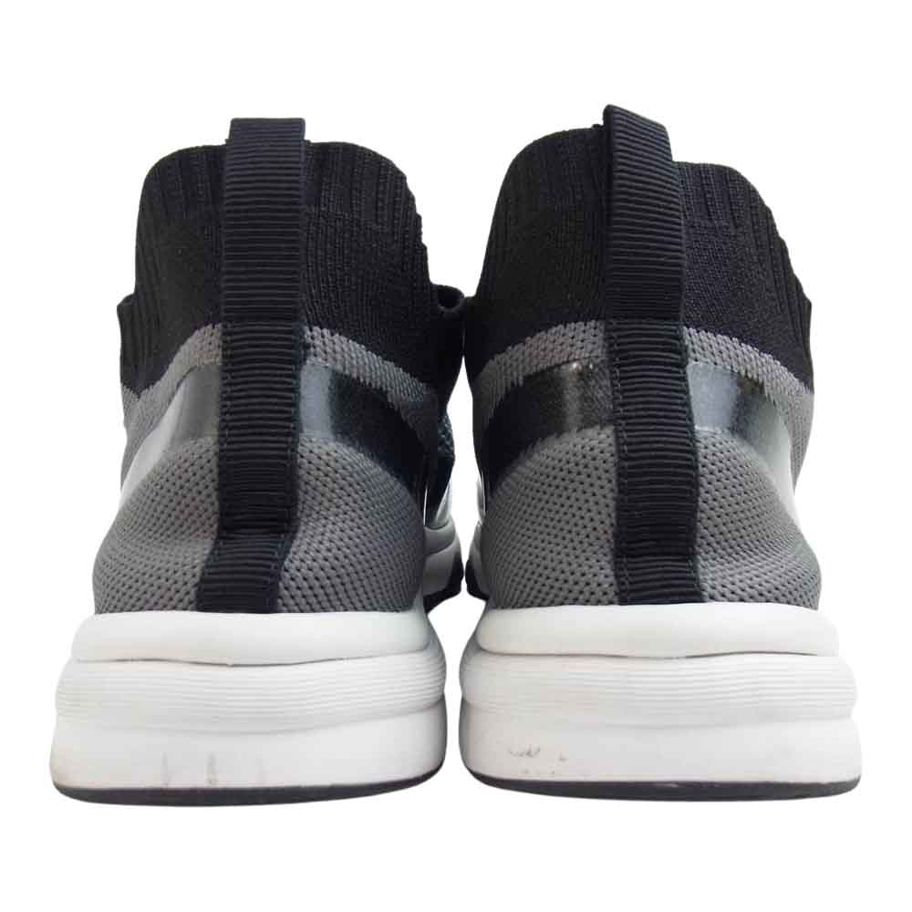 CHANEL シャネル G36259 ココマーク ファブリック スエード メッシュ スニーカー ブラック系 43【美品】【中古】