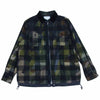 Sacai サカイ KAWS 21-02571M Plaid Shirt CAMOUFLAGE カウズ プレイド シャツ カモフラージュ ブラック系 4【美品】【中古】