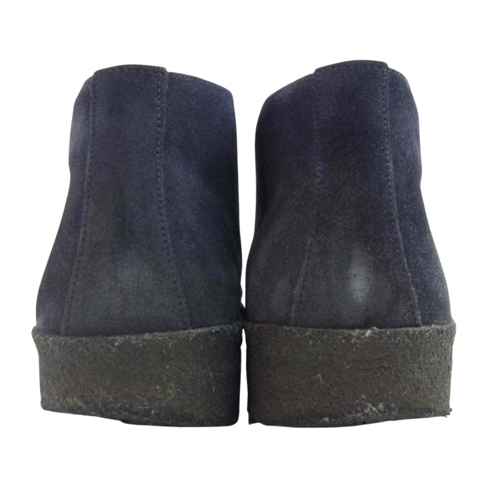 SANDERS サンダース 6480AS hi top chukka ハイトップ チャッカ スエード ブーツ ネイビー系 UK8.5【中古】
