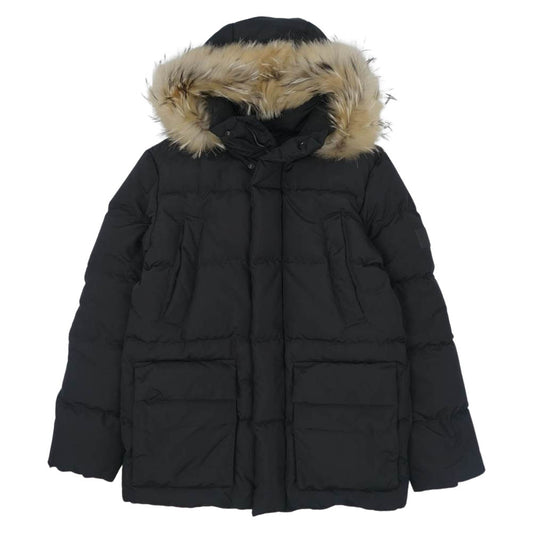 ヨーツェン 175351 国内正規品 フィンラクーンファー ダウン ジャケット ブラック系 XS （M相当）【中古】