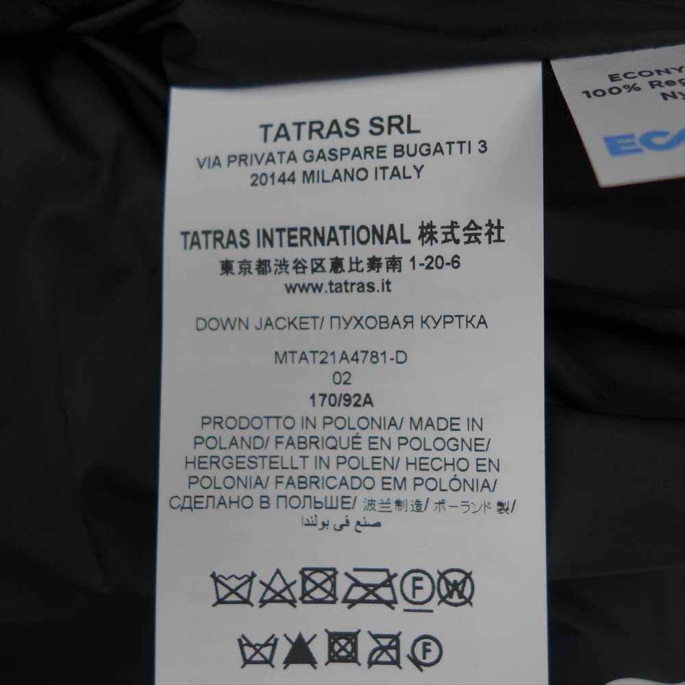 TATRAS タトラス 21AW 国内正規品 MTAT21A4781-D GRAMI グラミ ダウン ジャケット ブラック系 02【新古品】【未使用】【中古】
