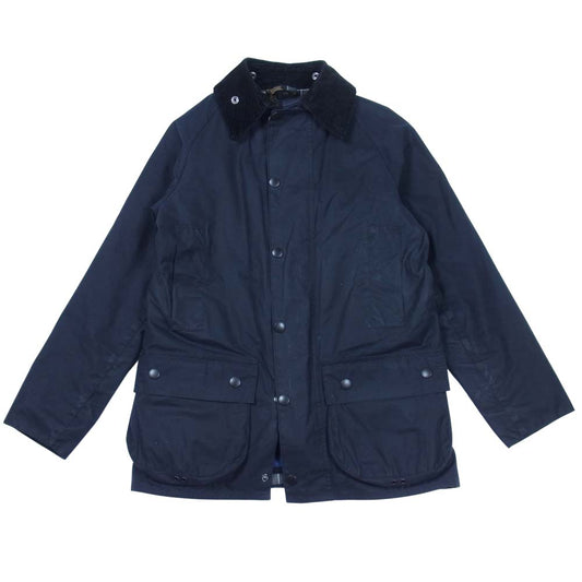Barbour バブアー 1502125 英国製 国内正規品 SL BEAUFORT スリムフィット ビューフォート ウール ナイロン キルティング ベスト付き ジャケット ネイビー系 34【中古】