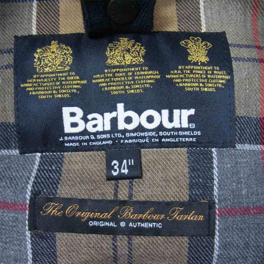 Barbour バブアー 1502125 英国製 国内正規品 SL BEAUFORT スリムフィット ビューフォート ウール ナイロン キルティング ベスト付き ジャケット ネイビー系 34【中古】