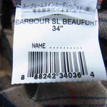 Barbour バブアー 1502125 英国製 国内正規品 SL BEAUFORT スリムフィット ビューフォート ウール ナイロン キルティング ベスト付き ジャケット ネイビー系 34【中古】
