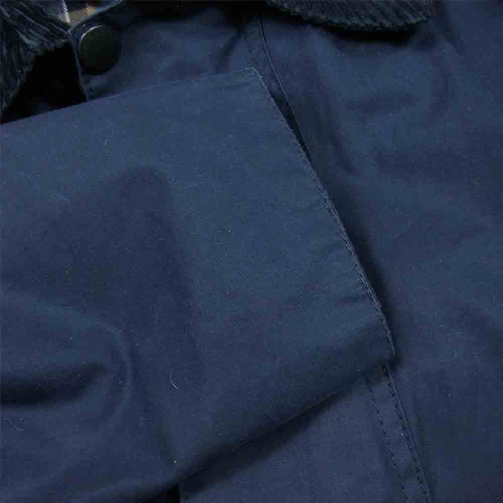 Barbour バブアー 1502125 英国製 国内正規品 SL BEAUFORT スリムフィット ビューフォート ウール ナイロン キルティング ベスト付き ジャケット ネイビー系 34【中古】