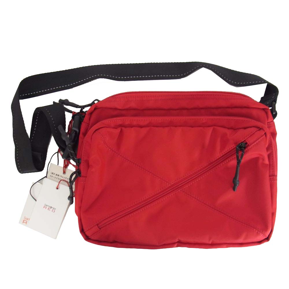 Samsonite サムソナイト BIASJACK 3 2R SHOULDER バイアスジャック ショルダー バッグ レッド系【極上美品】【中古】