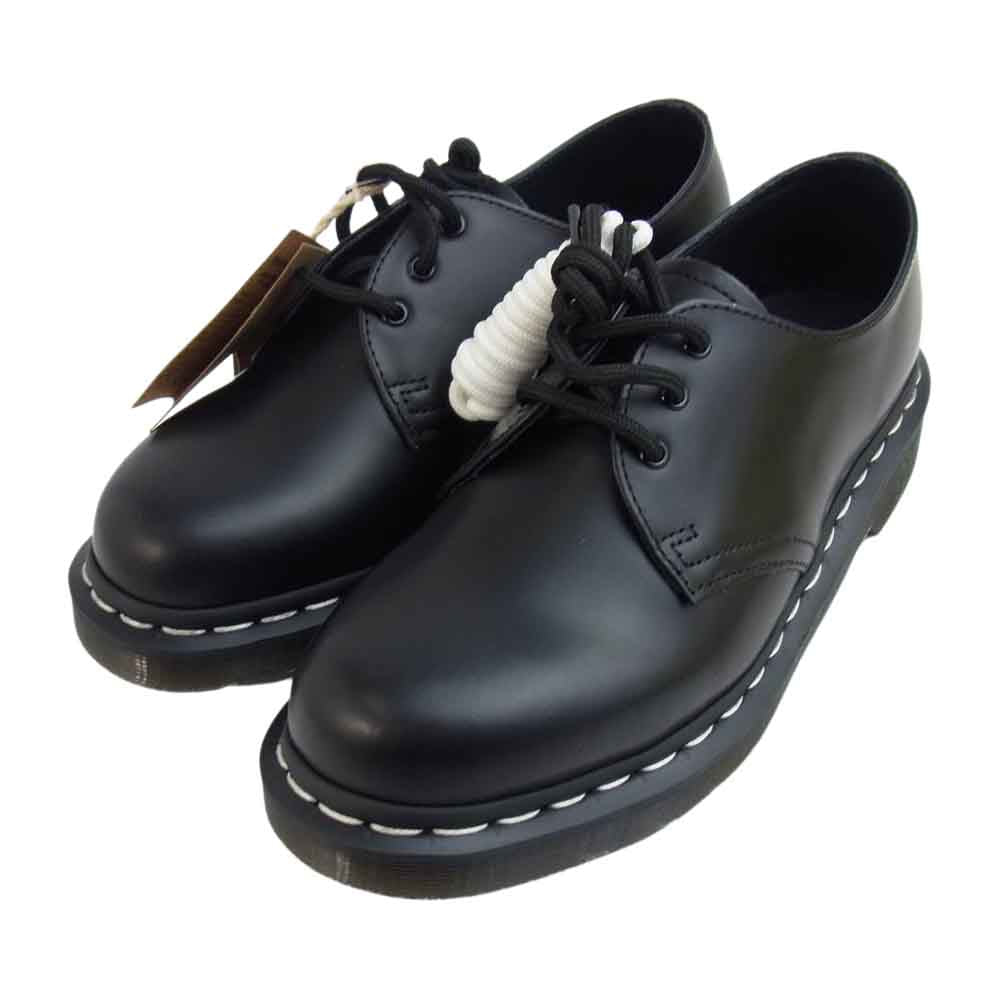 Dr.Martens ドクターマーチン 24757001 1461 WS WHITE WELT 3EYE SHOE ホワイトステッチ 3ホール シューズ ブラック系 UK6【極上美品】【中古】