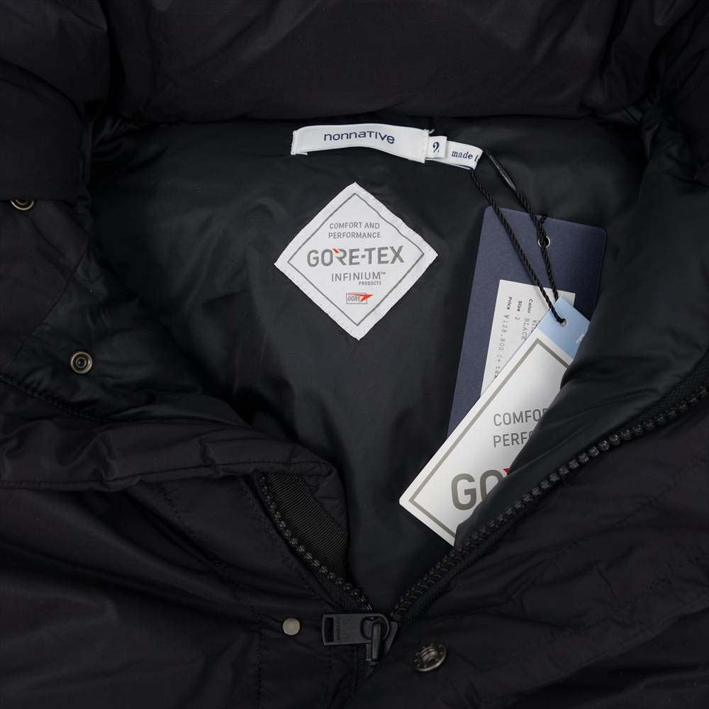 nonnative ノンネイティブ 20AW NN-JU3812 HIKER DOWN COAT GORE-TEX ゴアテックス ハイカー ダウン コート ブラック系 2【極上美品】【中古】