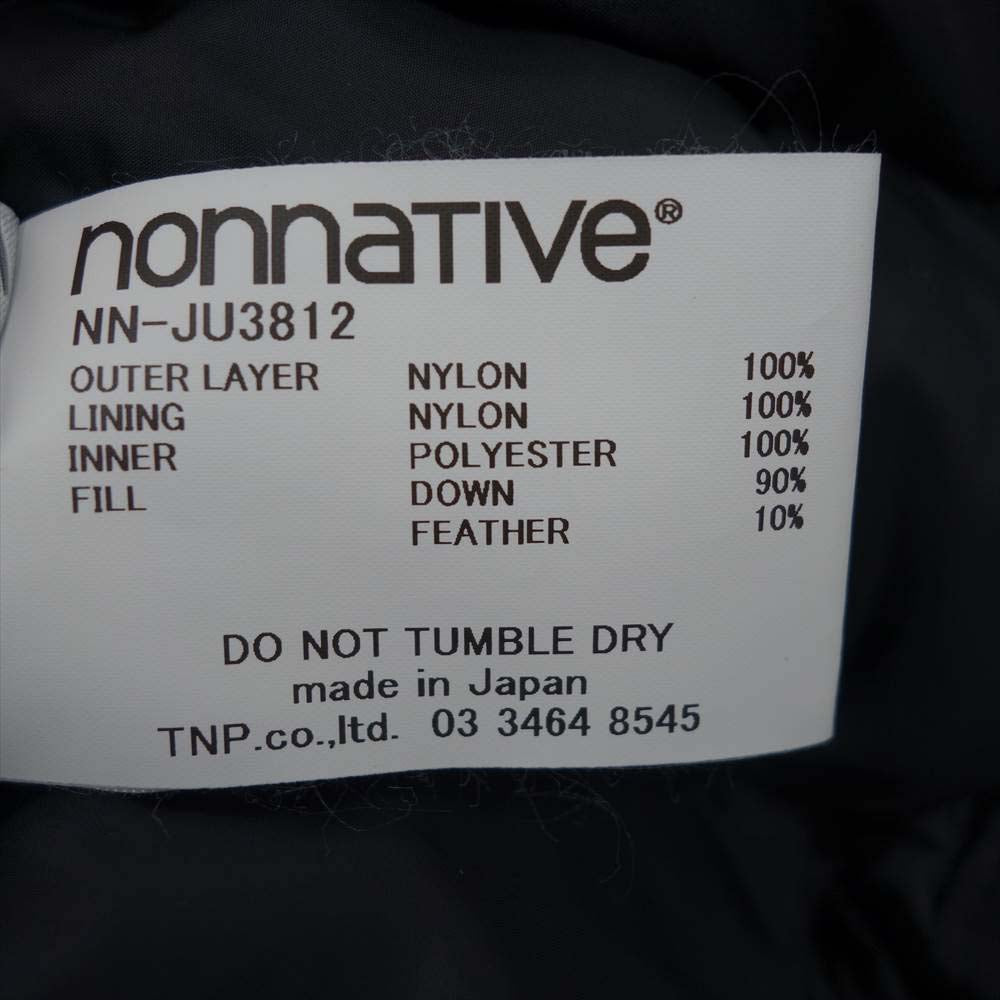 nonnative ノンネイティブ 20AW NN-JU3812 HIKER DOWN COAT GORE-TEX ゴアテックス ハイカー ダウン コート ブラック系 2【極上美品】【中古】