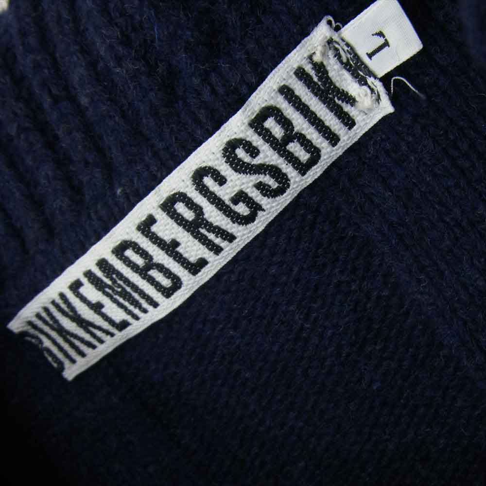 DIRK BIKKEMBERGS ダークビッケンバーグ フルジップ ニット カーディガン ネイビー系 L【中古】