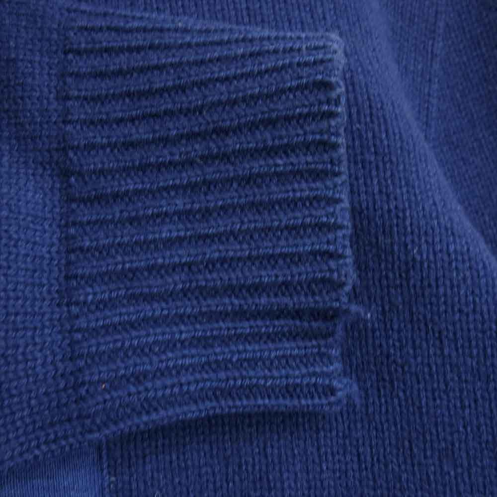 STONE ISLAND ストーンアイランド フルジップ ニット パーカー ネイビー系 L【中古】