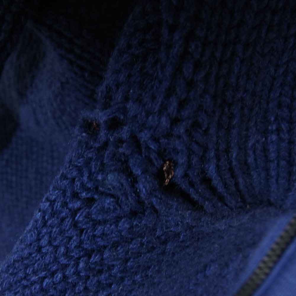 stone  ニット フード 付き ネイビー 中古・古着通販】STONE ISLAND (ストーンアイランド) ロゴワッペン