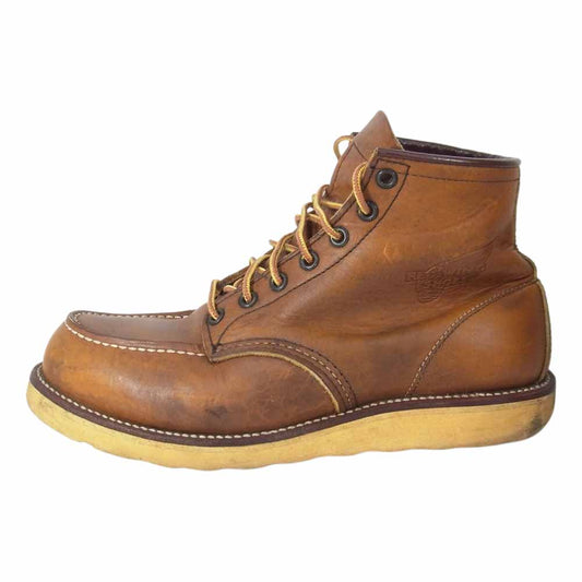 RED WING レッドウィング USA製 875 Classic Moc Toe アイリッシュセッター 6インチ モックトゥ ブーツ ブラウン系 9 1/2【中古】