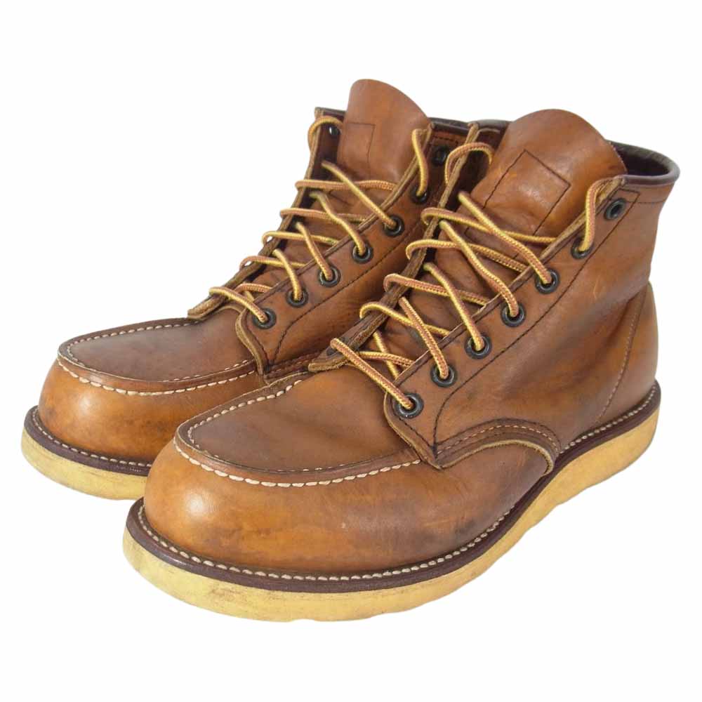 RED WING レッドウィング USA製 875 Classic Moc Toe アイリッシュセッター 6インチ モックトゥ ブーツ ブラウン系 9 1/2【中古】