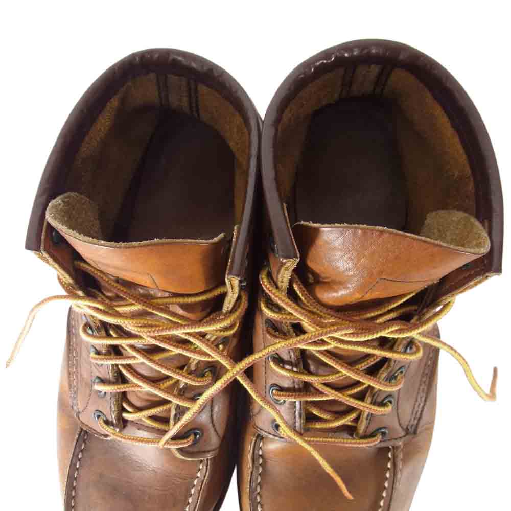 RED WING レッドウィング USA製 875 Classic Moc Toe アイリッシュセッター 6インチ モックトゥ ブーツ ブラウン系 9 1/2【中古】