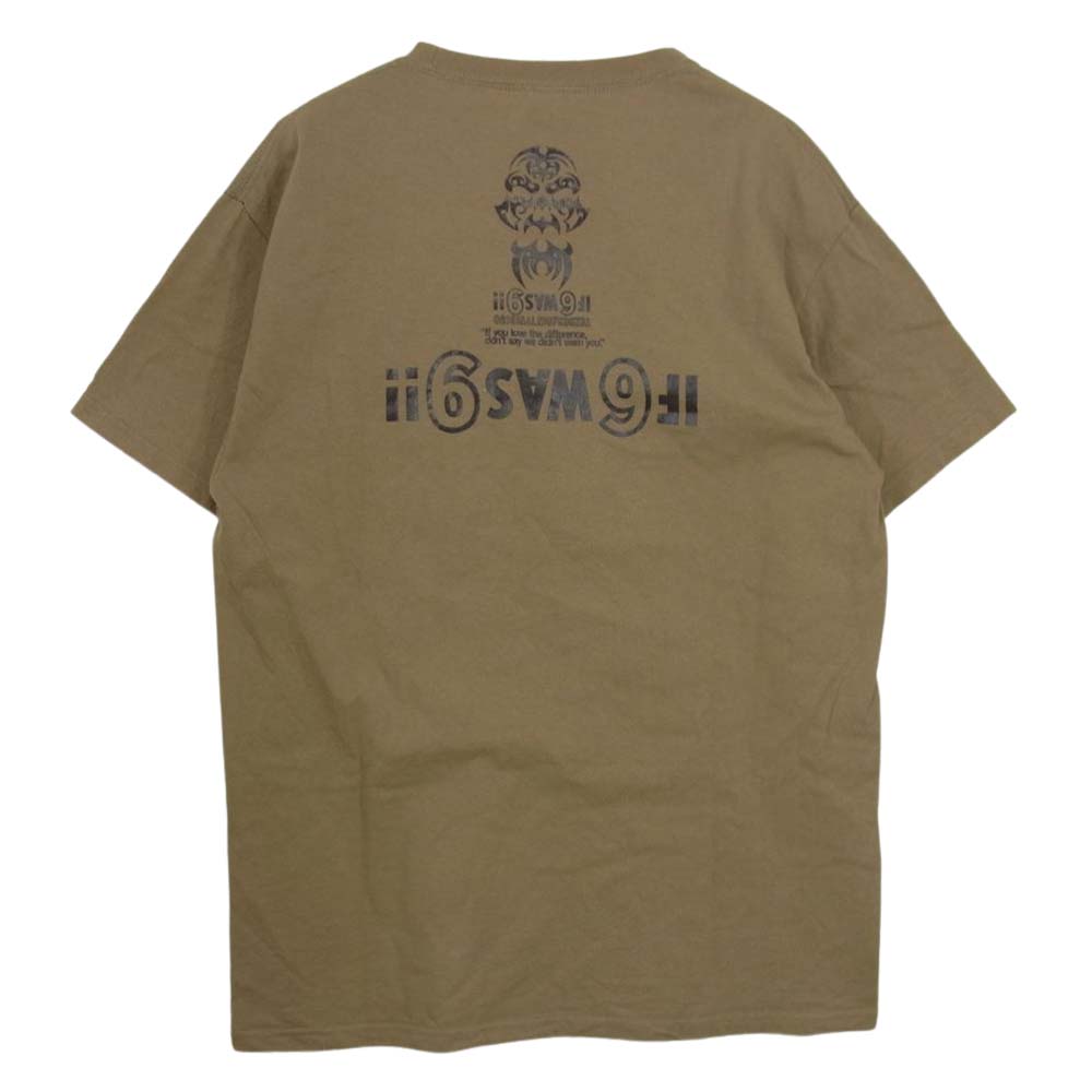 TENDERLOIN テンダーロイン T-TEE S.S the tenderloins If 6 Was 9 プリント Tシャツ ブラウン系 L【中古】