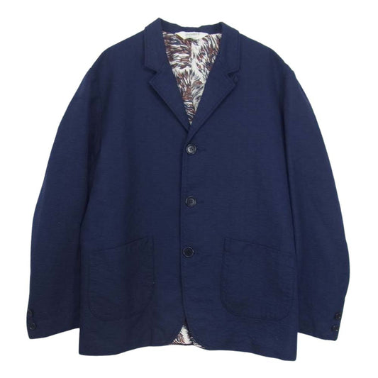 TENDERLOIN テンダーロイン 裏地ウルフ テーラード ジャケット ネイビー系 S【中古】