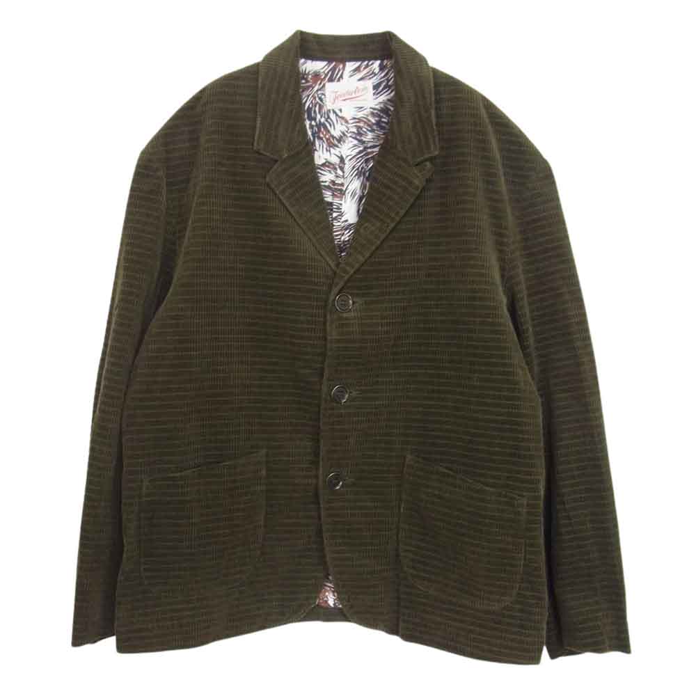 TENDERLOIN テンダーロイン 裏地ウルフ コーデュロイ テーラード ジャケット ブラウン系 M【中古】