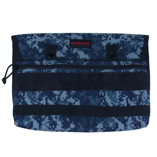 BRIEFING ブリーフィング FLAP PAD デジタルカモ クラッチバッグ ドキュメントケース 青灰系【中古】