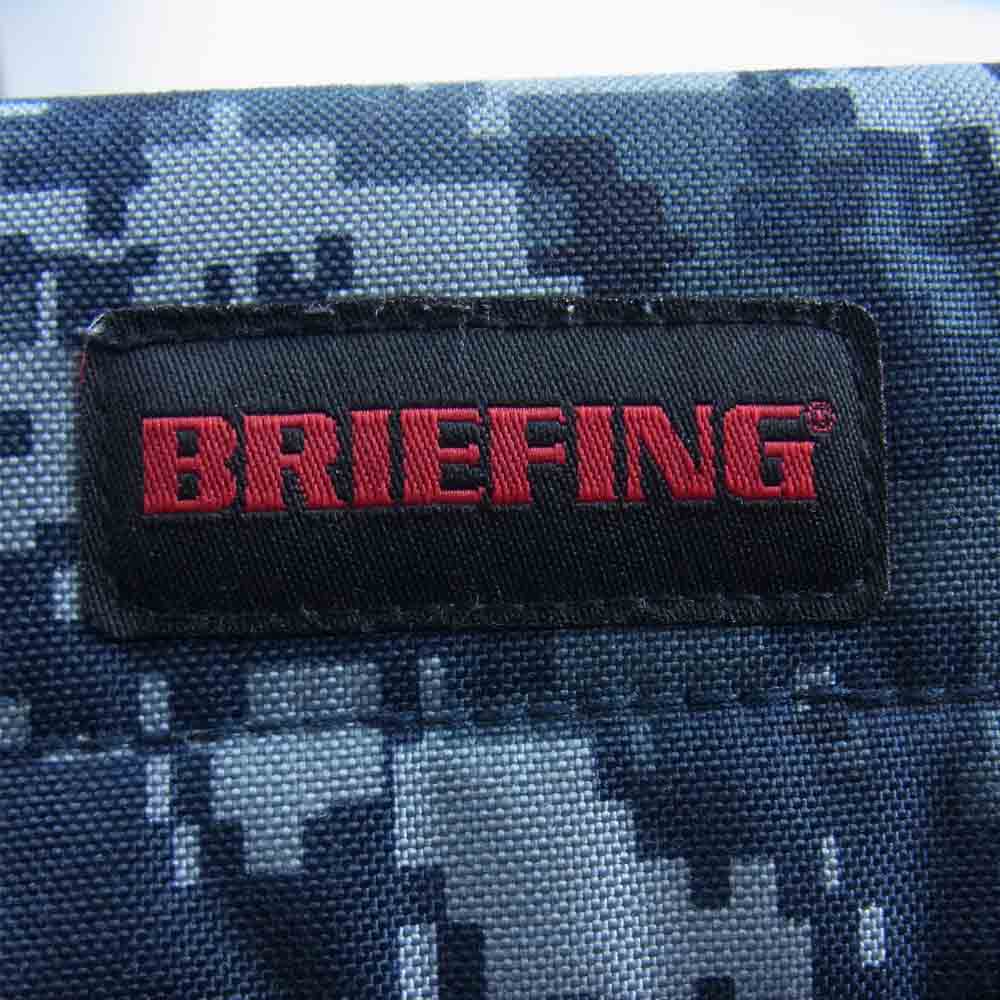 BRIEFING ブリーフィング FLAP PAD デジタルカモ クラッチバッグ ドキュメントケース 青灰系【中古】