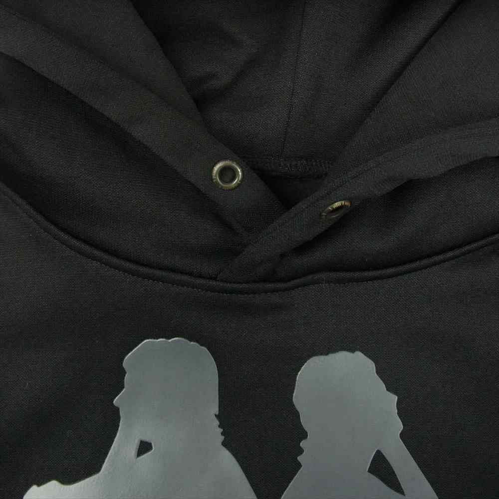 1piu1uguale3 ウノピュウノウグァーレトレ MRB463 NYU030 × KAPPA カッパ PULLOVER PARKA プルオーバー パーカー ブラック系 4【美品】【中古】