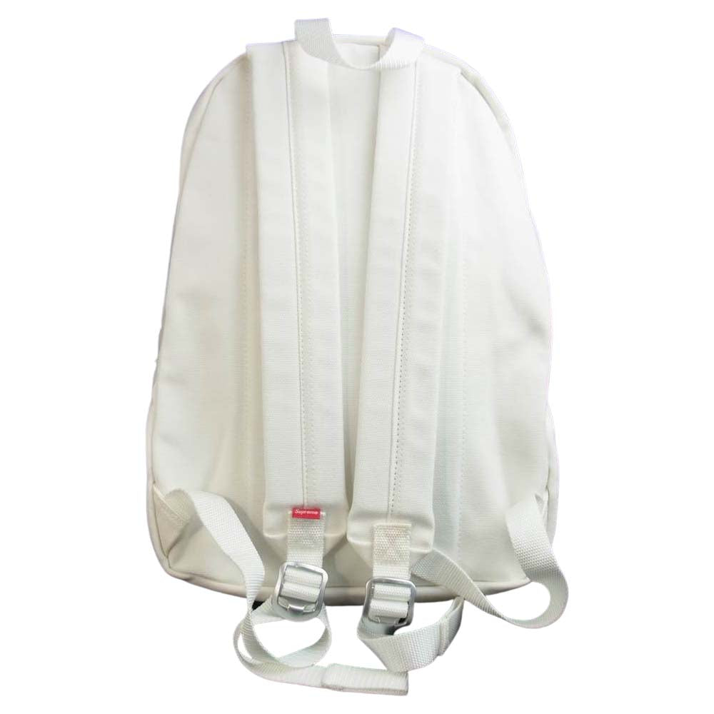 Supreme シュプリーム 20AW Canvas Backpack ボックスロゴ キャンバス バックパック リュック ホワイト系【美品】【中古】