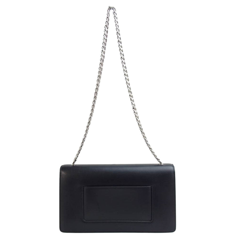 CELINE セリーヌ クラシックボックス ターンロック チェーン ショルダー バッグ ブラック系【中古】