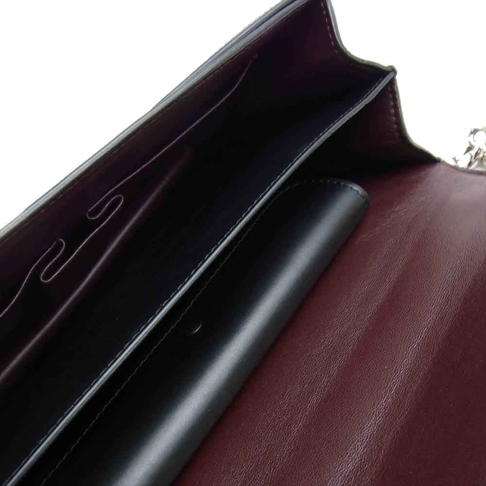 CELINE セリーヌ クラシックボックス ターンロック チェーン ショルダー バッグ ブラック系【中古】