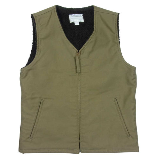 トロフィークロージング N-1DECK VEST デッキ ベスト裏ボア ベスト カーキ系 38【中古】