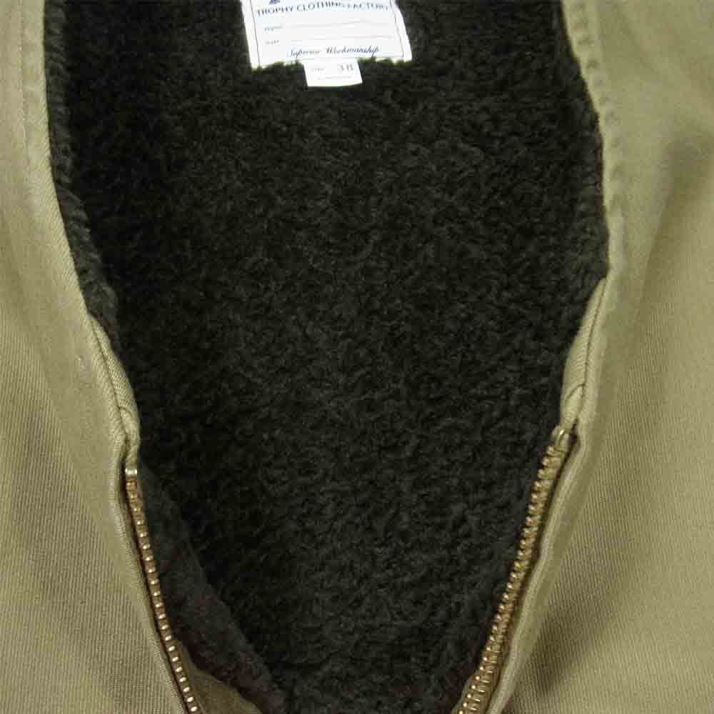 トロフィークロージング N-1DECK VEST デッキ ベスト裏ボア ベスト カーキ系 38【中古】