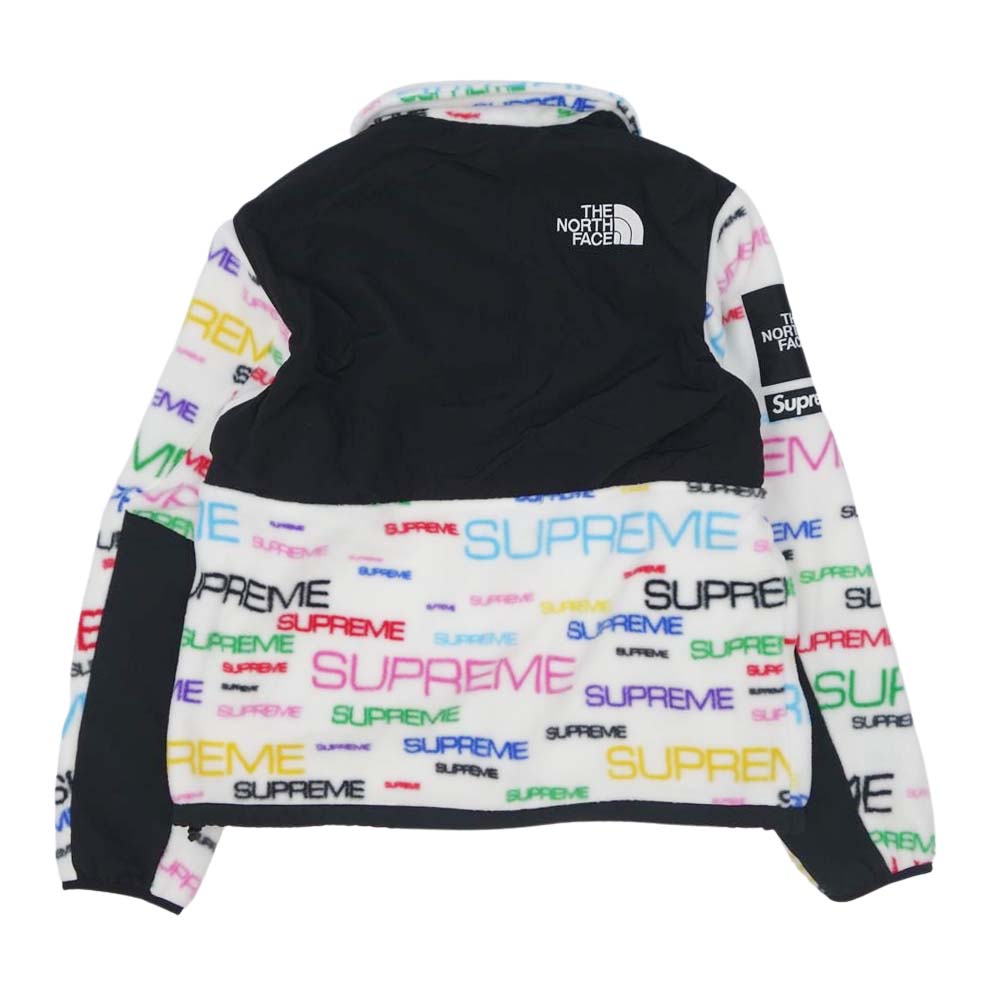 Supreme シュプリーム 21AW NA52101I × The North Face ノースフェイス 国内正規品 Steep Tech Fleece Jacket ロゴ 総柄 フリース ジャケット ホワイト系 M【新古品】【未使用】【中古】