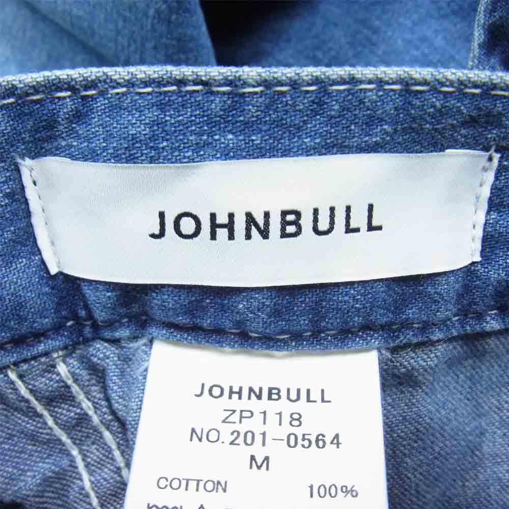 Johnbull ジョンブル デニム サロペット オールインワン インディゴブルー系 M【中古】