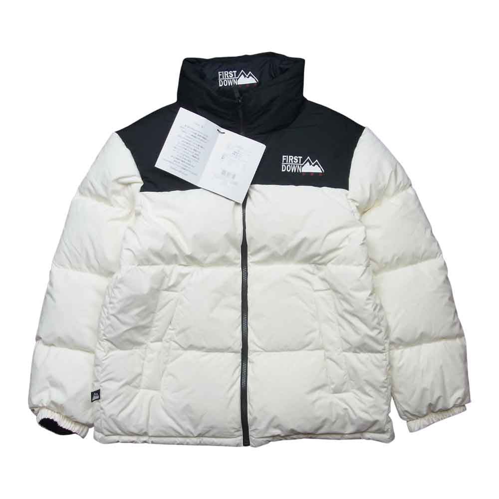 ファーストダウン F142500 BUBBLE DOWN JACKET リバーシブル ダウン ジャケット ブラック系 ホワイト系 M【新古品】【未使用】【中古】