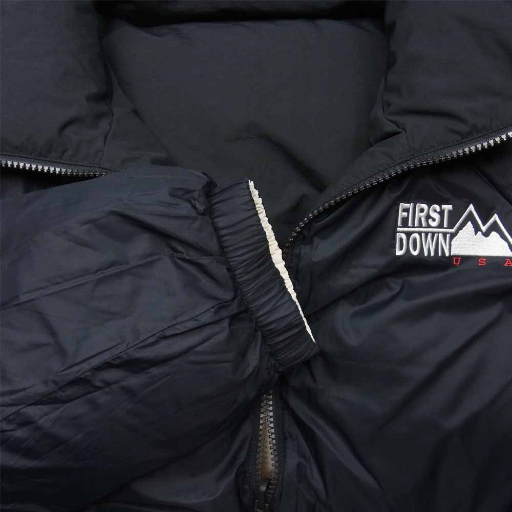 ファーストダウン F142500 BUBBLE DOWN JACKET リバーシブル ダウン ジャケット ブラック系 ホワイト系 M【新古品】【未使用】【中古】