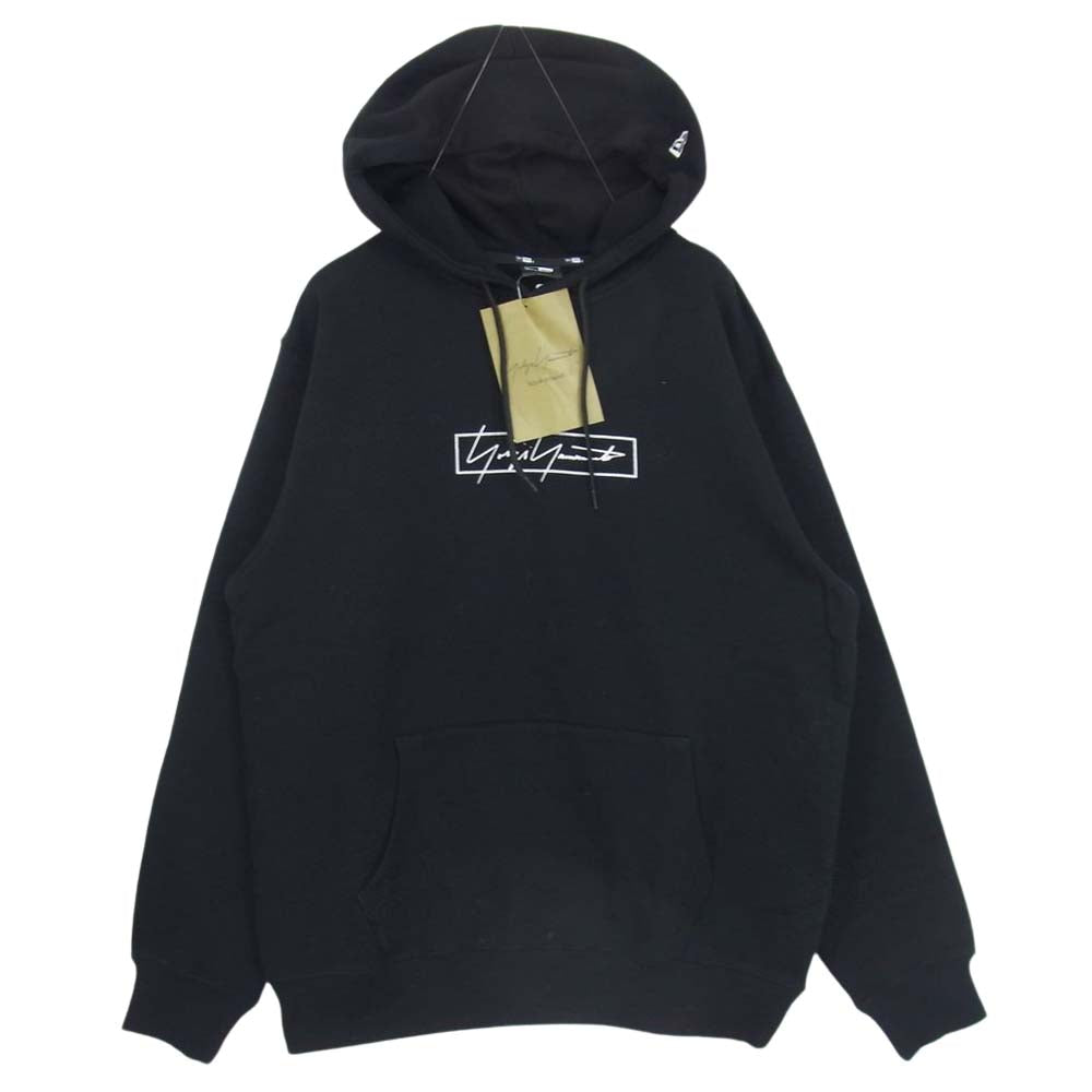 Yohji Yamamoto ヨウジヤマモト POUR HOMME 21AW HX-T84-984 NEW ERA BOX LOGO PRINT SWEAT PULLOVER HOODIE プールオム ニューエラ ボックスロゴ プリント スウェット プルオーバー フーディー パーカー ブラック系 4【新古品】【未使用】【中古】