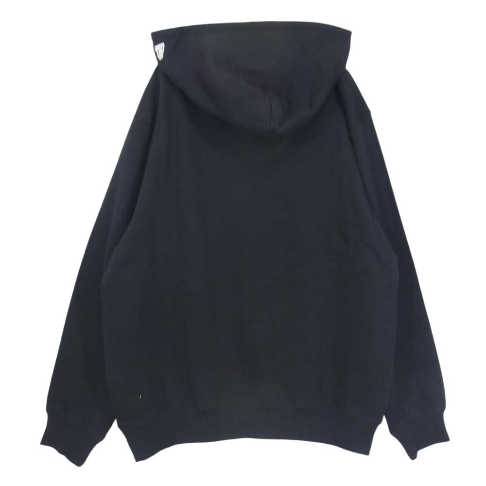 Yohji Yamamoto ヨウジヤマモト POUR HOMME 21AW HX-T84-984 NEW ERA BOX LOGO PRINT SWEAT PULLOVER HOODIE プールオム ニューエラ ボックスロゴ プリント スウェット プルオーバー フーディー パーカー ブラック系 4【新古品】【未使用】【中古】