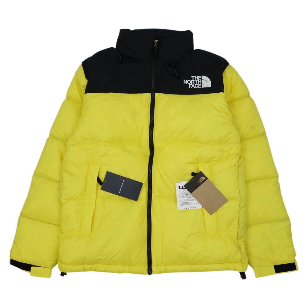 THE NORTH FACE ノースフェイス ND91841 Nuptse Jacket ヌプシ ダウン ジャケット ブラック系 イエロー系 L【新古品】【未使用】【中古】