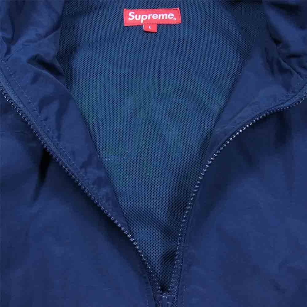 Supreme シュプリーム 17AW Arc Track Jacket アーチ トラック ジャケット 紺×黄緑 L【中古】