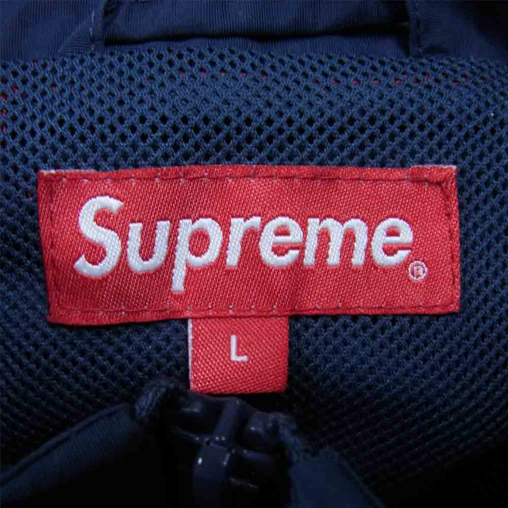 Supreme シュプリーム 17AW Arc Track Jacket アーチ トラック ジャケット 紺×黄緑 L【中古】