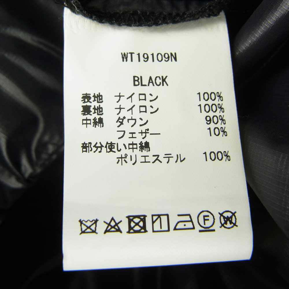 WILDTHINGS ワイルドシングス WT19109N SNUG DOWN VECKET スナッグ ダウン ヴェケット ダウン ジャケット ブラック系 XL【中古】
