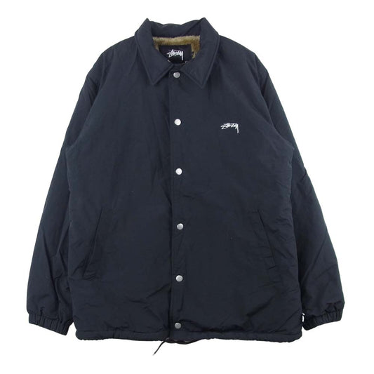 STUSSY ステューシー 115313 Smooth Stock Coach ボア スムース ストック ジャケット ブラック系 S【中古】