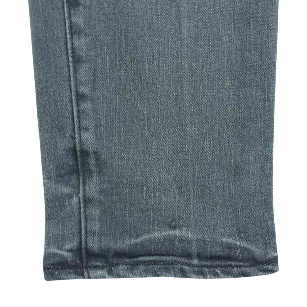 1piu1uguale3 ウノピュウノウグァーレトレ MRP436 CTU211 9 TAPERED CP PANTS テーパード センタープレス ユーズド加工 デニム パンツ グレー系 Ⅵ【中古】
