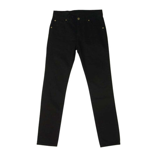 1piu1uguale3 ウノピュウノウグァーレトレ MRP397 CTU199 9 TAPERED テーパード ブラック デニム パンツ ブラック系 3【美品】【中古】