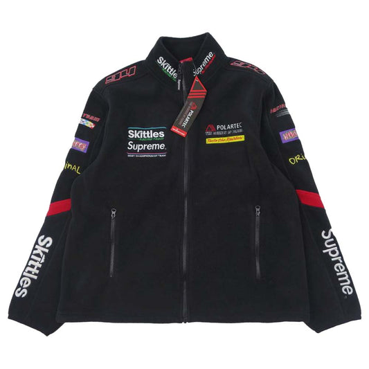 Supreme シュプリーム 21AW Skittles Polartec Jacket スキットルズ ポーラテック フリース ジャケット ブラック系 XL【新古品】【未使用】【中古】