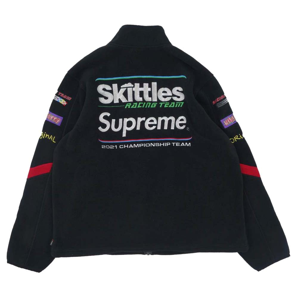 Supreme シュプリーム 21AW Skittles Polartec Jacket スキットルズ ポーラテック フリース ジャケット ブラック系 XL【新古品】【未使用】【中古】