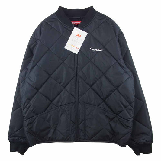 Supreme シュプリーム 21AW Quit Your Job Quilted Work Jacket キルティング ワーク ジャケット ブラック系 XL【新古品】【未使用】【中古】