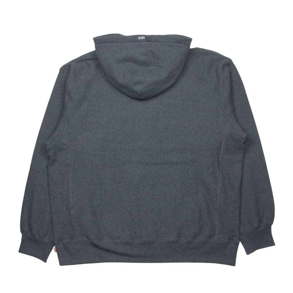Supreme シュプリーム 21AW Box Logo Hooded Sweatshirt ボックスロゴ フーデッド スウェットシャツ プルオーバー パーカー グレー系 XL【新古品】【未使用】【中古】