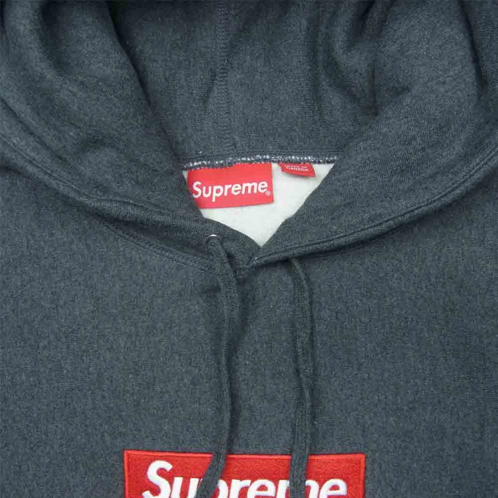 Supreme シュプリーム 21AW Box Logo Hooded Sweatshirt ボックスロゴ フーデッド スウェットシャツ プルオーバー パーカー グレー系 XL【新古品】【未使用】【中古】