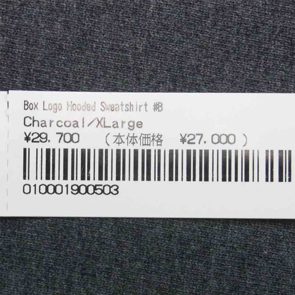 Supreme シュプリーム 21AW Box Logo Hooded Sweatshirt ボックスロゴ フーデッド スウェットシャツ プルオーバー パーカー グレー系 XL【新古品】【未使用】【中古】